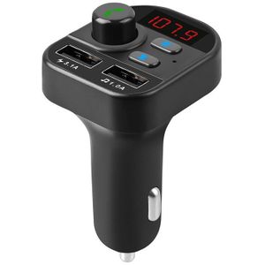 Bluetooth 5.1 Handsfree Car Kit Fm-zender Quick Opladen Dual Usb Lader Lcd Digitale Voltmeter Tf Card U Disk MP3 speler