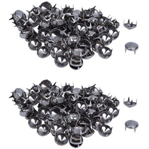 200 Silver Tone 10Mm Ronde Conische Studs Spots Punk Rock Nailheads Spikes