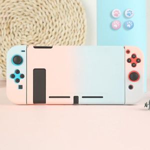 Joycon Shell Gradiëntkleur Beschermhoes Hard Behuizing Volledige Cover Shell Voor Nintend Schakelaar Joycon Kleurrijke Back Cover