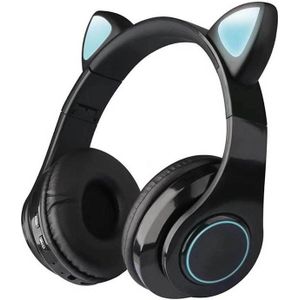 Kat Draadloze V5.0 Stereo Oortelefoon Bluetooth Hoofdtelefoon Muziek Headset Fm Sd-kaart Met Mic Voor Mobiele Xiaomi Iphone Sumsamg Tablet