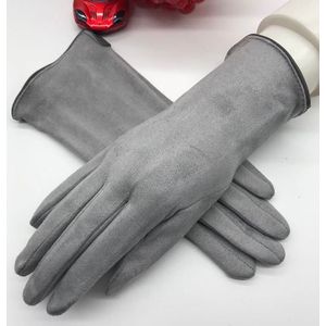 Winter Dames Handschoenen Mode Suede Super Soft Touch Screen Winter Handschoenen Zwart Beige Donkerblauw Bruin Rood Licht grijs