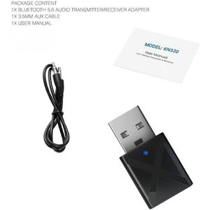 Aux Bluetooth Zender 5.0 Audio Ontvanger Mini 3.5mm AUX Stereo Bluetooth Zender Voor TV PC Draadloze Adapter Voor Auto