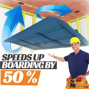 2Pcs Gipsplaten Fitting Tool Gipsplaat Fixing Tool Kamer Plafond Hellende Muren Decoratie Carpenter Tool Plafond Positionering Plaat