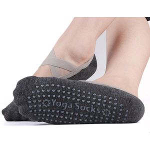 Anti Slip Sport Yoga Sokken Slipper Vrouwen Katoen Dames Pilates Sokken Ballet Hak Protector Professio Yoga Dans Sokken