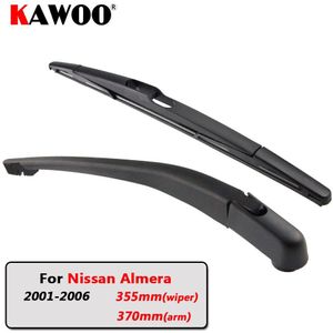 Kawoo Auto Achter Wisser Bladen Terug Ruitenwissers Arm Voor Nissan Almera Hatchback (2001-2006) 355 Mm Auto Voorruit Blade