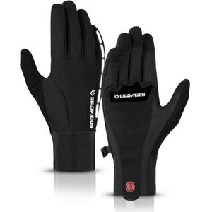 Koude-proof Unisex Waterdichte Winter Handschoenen Fietsen Pluis Warme Handschoenen Voor Touch Screen Koud Weer Winddicht Anti Slip