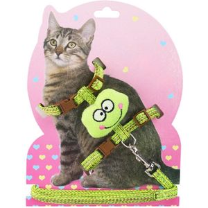 Pet Harness Verstelbare Leuke Cartoon Kitten Harness Cat Harnas Vest Met Pet Leash Walking Lead Leash Voor Kat Product