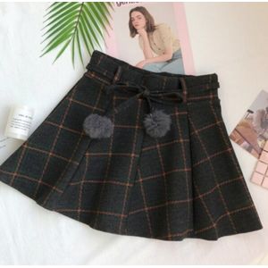 Japanse Zoete Herfst Plaid Geplooide Wollen Rok Zachte Meisje Leuke Kawaii Preppy Stijl Temperament Mini Jk College Uniform Rok