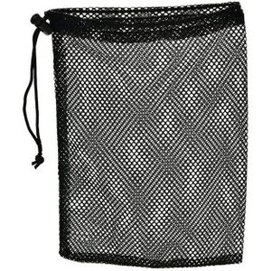 Golf Netje Zwart Sport Mesh Netto Zak Nylon Golf Tennis 50 Bal Carrying Koord Pouch 1Pcs Golf Tassen golf Accessoires