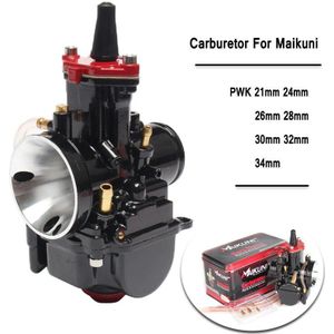 21 24 26 28 30 32 34Mm Pwk Carburateur Voor Maikuni 2T 4T Motor Motorfiets Scooter Utv atv Universal