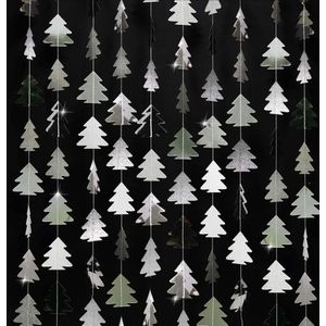 Glitter Zilver Kerstboom Garland Voor Xmas Home Party Decoratie