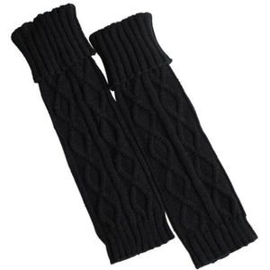 Gebreide wol warme leggings in de lange sectie van de rhombic laarzen set herfst en winter voeten set stapels sokken legwarm