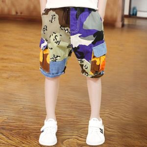 Zomer Shorts Voor Jongen Kinderen Camouflage Print Casual Sport Korte Met Pocket Kinderen Korte Katoen 110-160 Cm