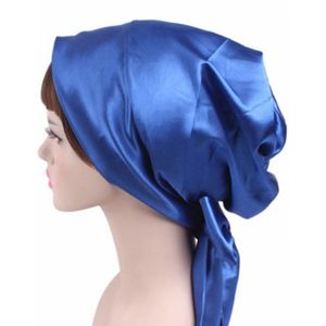 FUFUCAILLM Women Silk Night Sleep Cap Hair Bonnet Hat Head Cover Print Satin Turban Wrap Headscarf