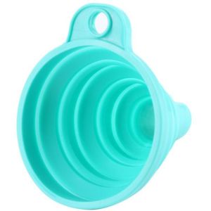 Mini Opvouwbare Trechter Silicone Inklapbare Trechter Opvouwbare Draagbare Trechters Kan Worden Opgehangen Huishoudelijke Vloeibare Doseren Keuken Gereedschap