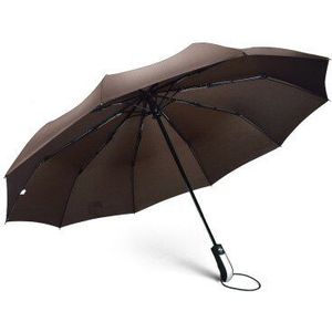 Volautomatische Paraplu Opvouwbare Paraplu Dual-Purpose Paraplu Voor Regen En Regen Tri-Gevouwen Paraplu 10 Bone Versterking