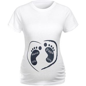 22019 Vrouwen Moederschap Korte Mouwen Cartoon Print Tops T-shirt Zwangerschap Kleding O Kraag Zwangerschap Kleding voor Zwangere Vrouwen