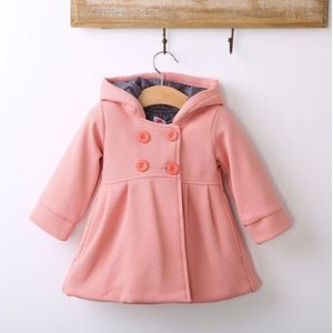 Pudcoco Peuter Kids Baby Meisjes Winter Trenchcoat Lange Mouw Kapmantel Bovenkleding Zuigeling Babykleertjes Warm Tops