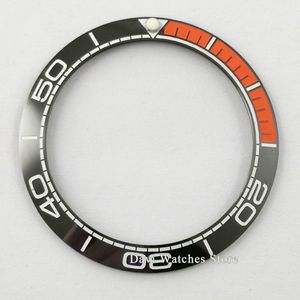 Horloge Bezel 40 Mm Zwart/Deep Blue Orange Keramische Horloge Bezel Insert Voor 43 Mm Parnis Automatische heren Horloge