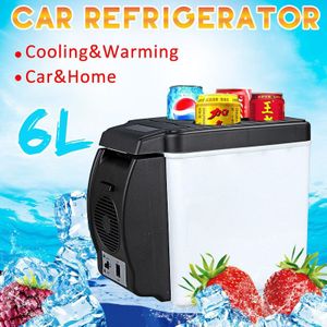 6L 65W Koelkast Auto Elektrische Cool Box Cooler En Warmer Mini Camping Koelkast 12V Reizen Draagbare Box Vriezer voor Auto Truck
