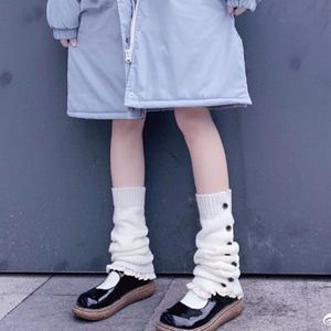 Japanse Stijl Zoete Meisje Beenwarmers Wol Bal Gebreide Voet Cover Vrouwen Herfst Winter Been Warmer Sokken Hoop Hoop Sokken