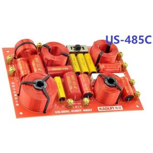1Pcs Kasun US-485C 4Way Speaker Audio Crossover Intersect Frequentie Punt 380Hz 850Hz 4600Hz