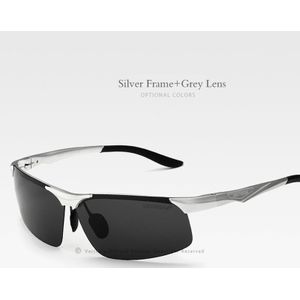 VEITHDIA Aluminium Magnesium mannen Gepolariseerde zonnebril Nachtzicht Spiegel Mannelijke Eyewear Zonnebril Goggle Óculos Voor Mannen 6502