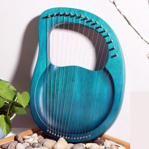 16 Strings Massief Houten Lier Houten Harp Klassieke Muziekinstrumenten Kinderen Christmas -Roze/Burlywood/Indigo Blauw/Claret