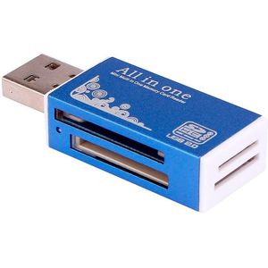 en USB 2.0 All in 1 Multi Memory Card Reader Voor Micro SD SDHC TF M2 MMC # T2