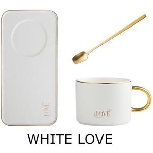 Nordic Stijl Luxe Keramische Kantoor Koffie Kop En Schotel Set Creatieve Europese Stijl Luxe Thee Set Servies Ontbijt Lade