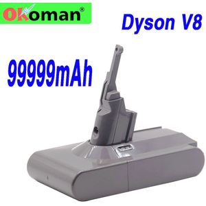 99999Mah 21.6V Batterij Voor Dyson V8 Batterij Voor Dyson V8 Absolute/Pluizige/Li-Ion Stofzuiger Oplaadbare batterij