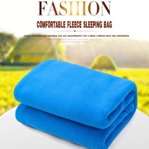 Fleece Slaapzak Outdoor Vier Seizoenen Volwassen Camping Indoor Hotel Vuile Draagbare Ultralichte Polar Fleece Slapen Liner