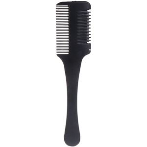Haar Scheermes Kam Zwart Handvat Snijden Dunner Thuis Diy Trimmer Binnen Blades