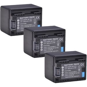 2685Mah BP-727 BP727 Batterij Voor Canon Bp 727, BP-718, BP-709, BP-745, Vixia Hf M50, hf M52, Hf M500, Hf R30, Hf R32 Batterij