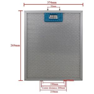 374X269 220X320 325X190 184X455 Afzuigkap Filter Afzuigkap Metal Dust Filter Afzuigkap Mesh Filter Metalen Vet Filter