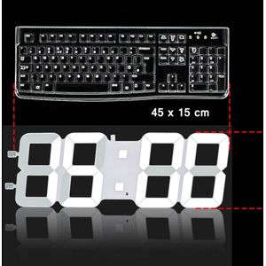 Grote/kleine maat 3D woonkamer wandklok, Jumbo moderne LED, TXL intelligent light sensing led digitale horloge, lage verbruik