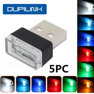 Mini USB Licht LED Modeling Auto Accessoires Ambient Neon Interieur Verlichting Auto Sieraden Kleurrijke Muziek Geluid USB Sfeer Licht