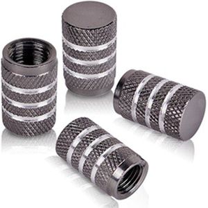 Runmade 4x Aluminium Tyre Wheel Stem Air Ventieldopjes Autobandventiel Universele Auto Truck Fiets Stof Stofdicht Caps