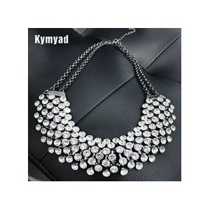 Kymyad Collier Femme Trendy Crystal Verklaring Kettingen Hangers Vrouwen Sieraden Multilayer Ketting Bijoux Colares
