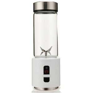 Usb Rechargeable Smoothie Blender 380Ml Glass Smoothie Blender Juicer Easy Small Portable Blender