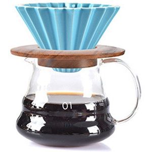 Keramische Koffie Druppelaar Set Motor Stijl 1-2 Kopjes Koffie Drip Filter Cup Permanente Giet Over Koffiezetapparaat Met koffie Gereedschap