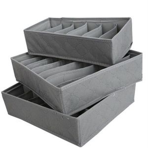 Faroot 3 Pack Ladeverdeler Closet Sokken Stropdas Box Organizer Container Niet-geweven Stof Ondergoed Effen Storag Bag