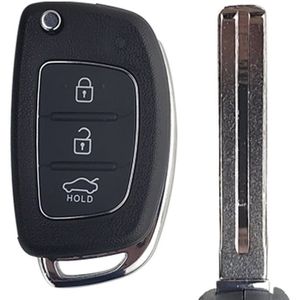 Okeytech Voor Hyundai Accent Getz Coupe Azera Santa Elantra I30 IX35 Auto Flip Key Cover Case Fob 3 Knop HY20 rechts Links Blade