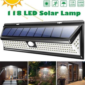 118/136LED Solar Light Solar Pir Motion Sensor Lamp IP65 Waterdichte Outdoor Tuin Yard Lamp Emergency Beveiliging Licht Solar lamp