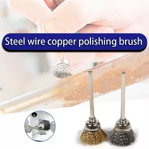 Draad Borstel Set, 36Pcs Rvs Draad Borstel Cup Messing Schacht Voor Power Rotary Gereedschap Polijsten Schoonmaken Buffing Accessoires