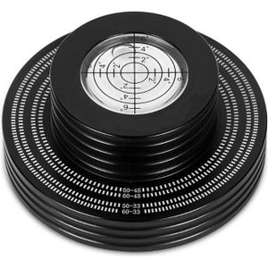 Duurzaam Aluminium Record Stabilizer 50/60Hz Toerenteller Draaitafel Bubble Niveau Lp Vinyl Disc Stabilizer