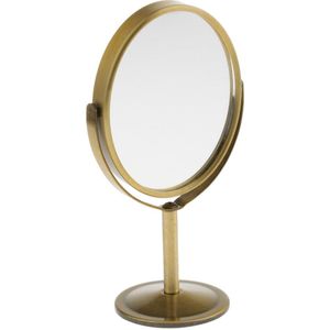 360 ° Draaibare Tafel Spiegel Vergroting Tafelblad Vanity Stand Ovale Spiegel Twee-Side Compact Make-Up