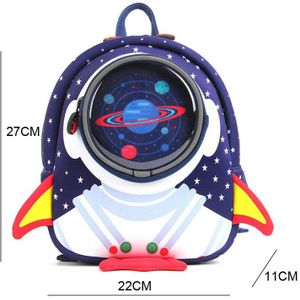 Koko Kat 3D Cartoon Rocket Kinderen Rugzak Peuter Kids Boekentas Kleuterschool Zak Ruimte Capsule Schooltassen Mochilas Escolares