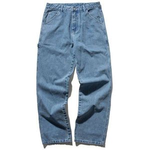 Iefb/Herenkleding Herfst Tij Jeans Voor Mannelijke High Street Veintage Losse Denim Broek Persoonlijkheid Tousers 9Y45405