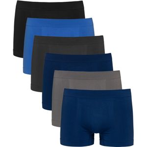 Channo 6 Pack Naadloze Lycra Boxers Onzichtbare Half Shot Zacht En Comfortabel Voor Man